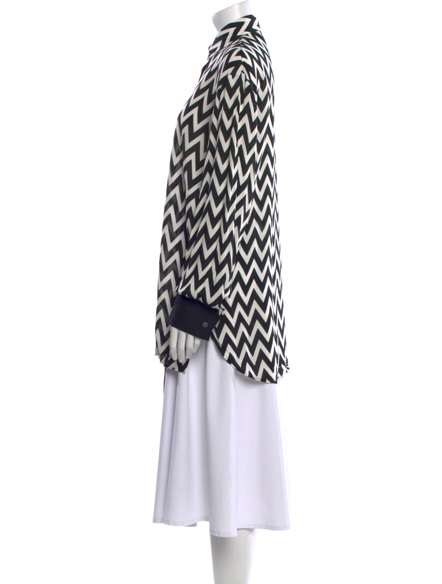 Loewe Striped Mock Neck Tunic