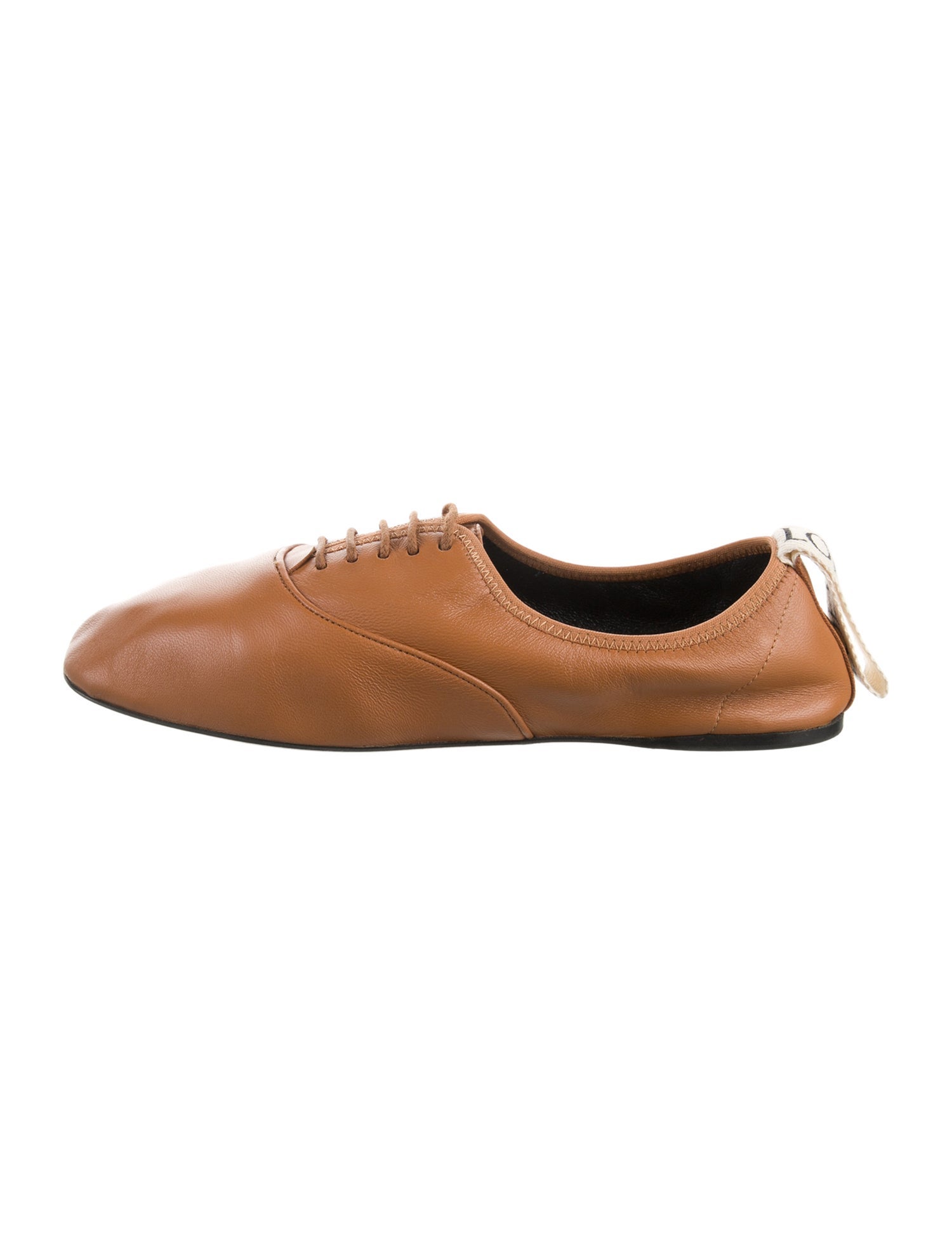 Loewe Signature Logo Leather Ballet Flats