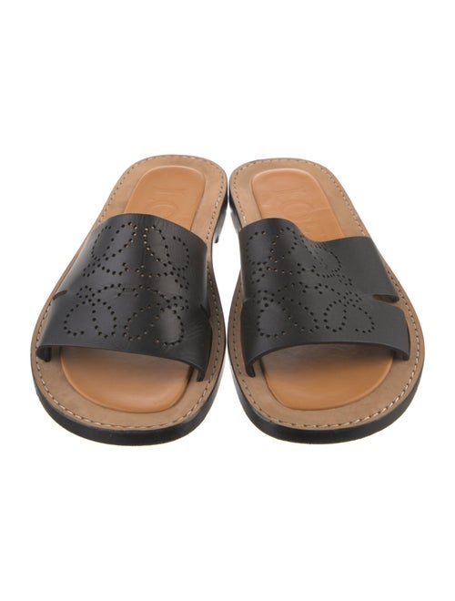 Loewe Leather Lasercut Accents Slides