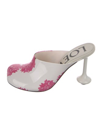 Loewe PVC Floral Print Mules
