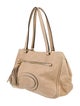 Loewe Suede Anagram Tassel Tote
