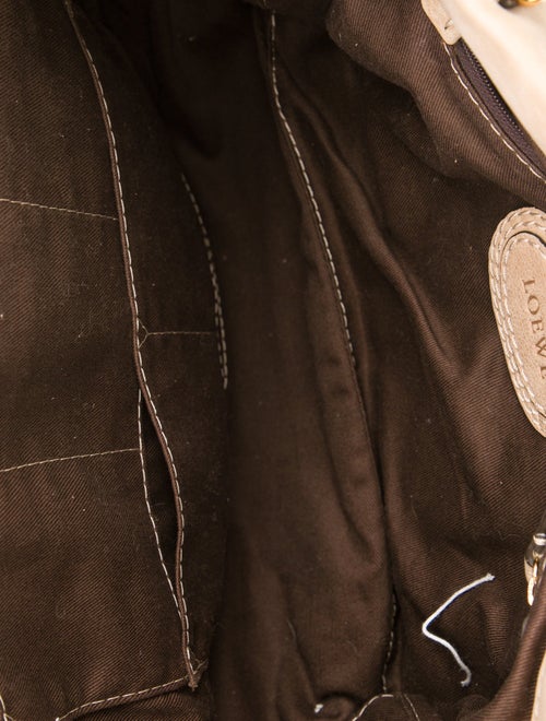 Loewe Suede Anagram Tassel Tote