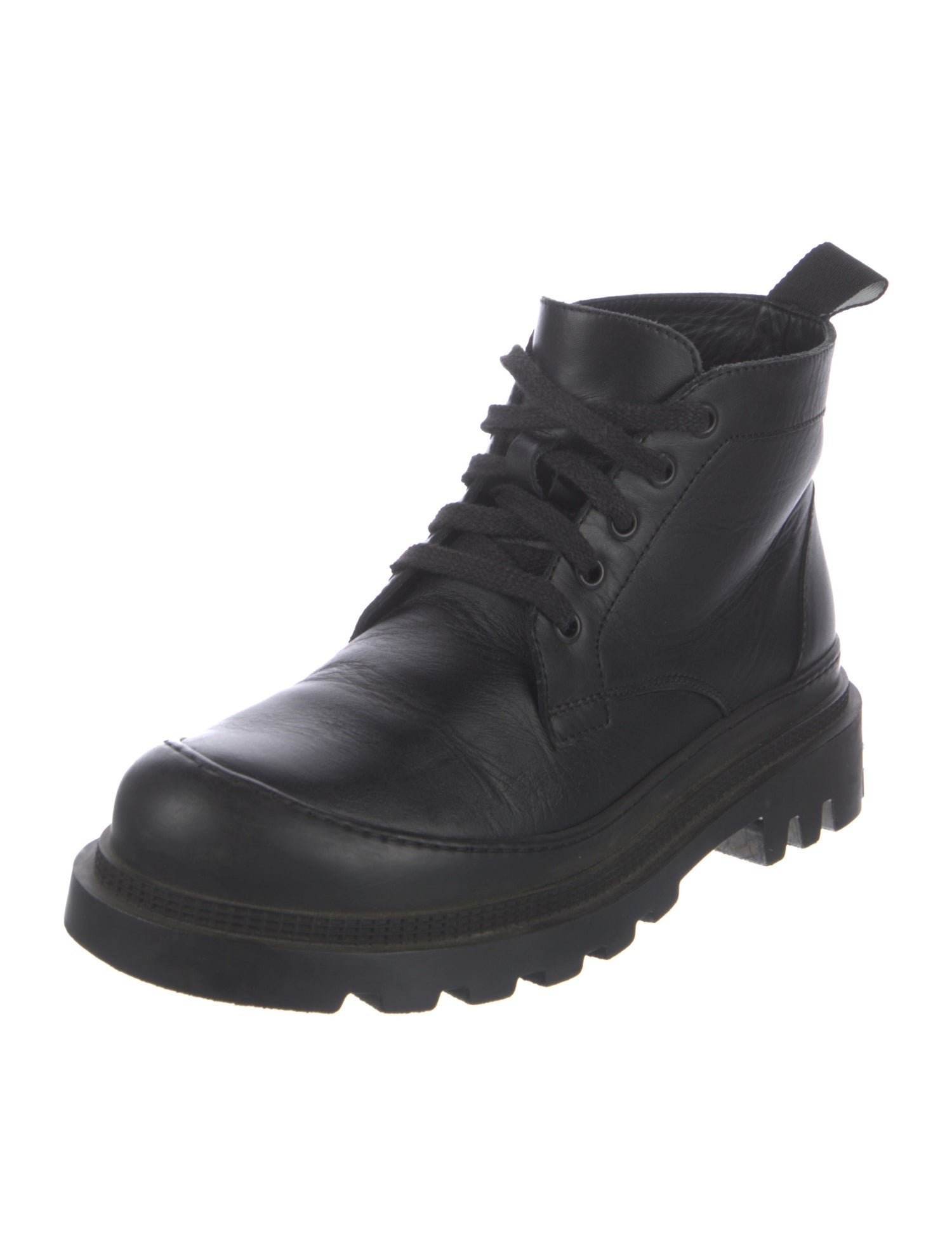 Loewe Leather Combat Boots