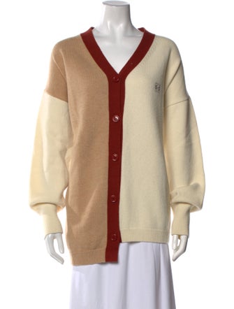 Loewe Wool Colorblock Pattern Sweater