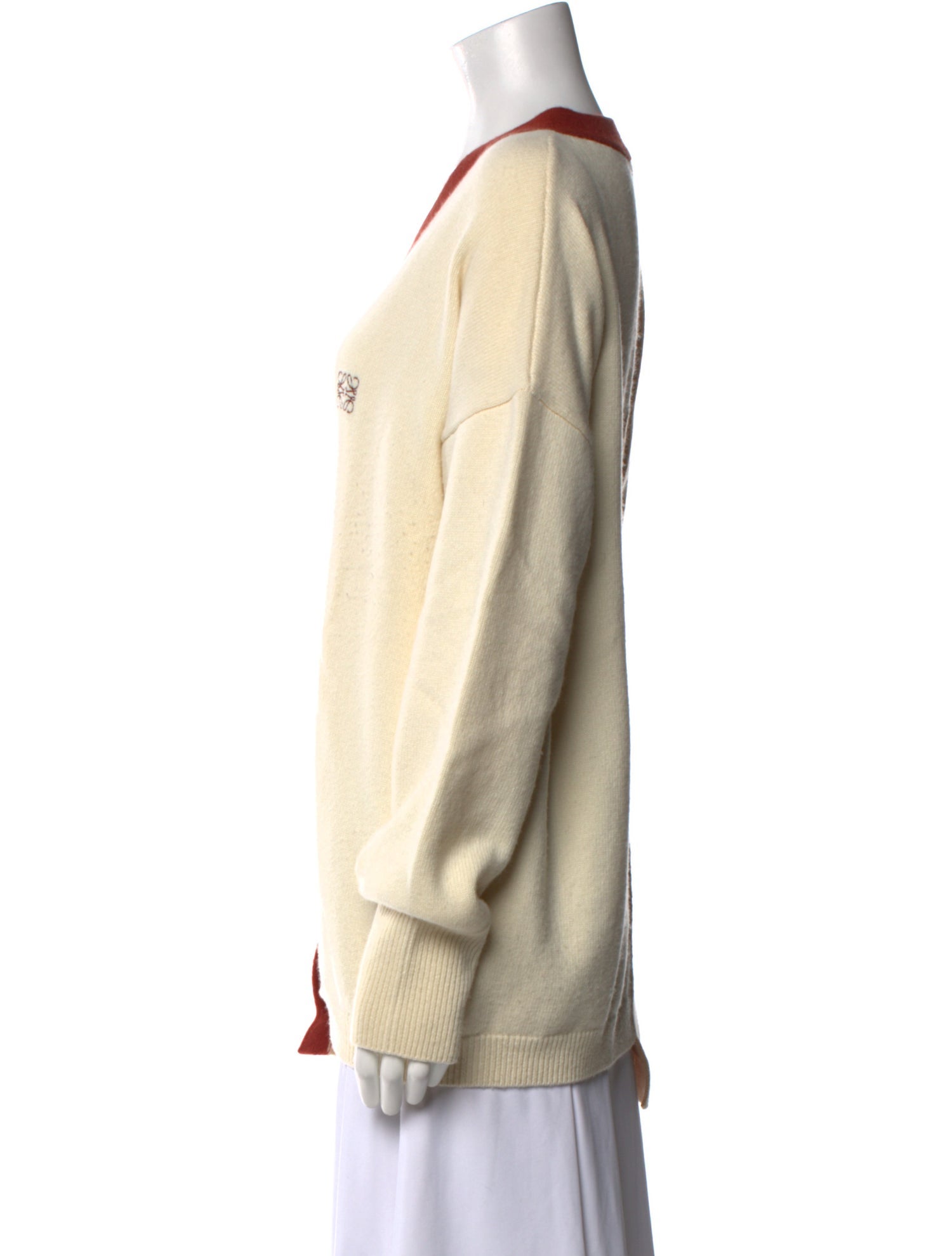 Loewe Wool Colorblock Pattern Sweater