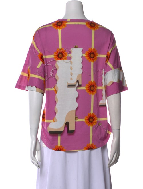 Loewe Floral Print Crew Neck T-Shirt