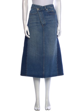 Loewe Cutout Accent Midi Length Skirt