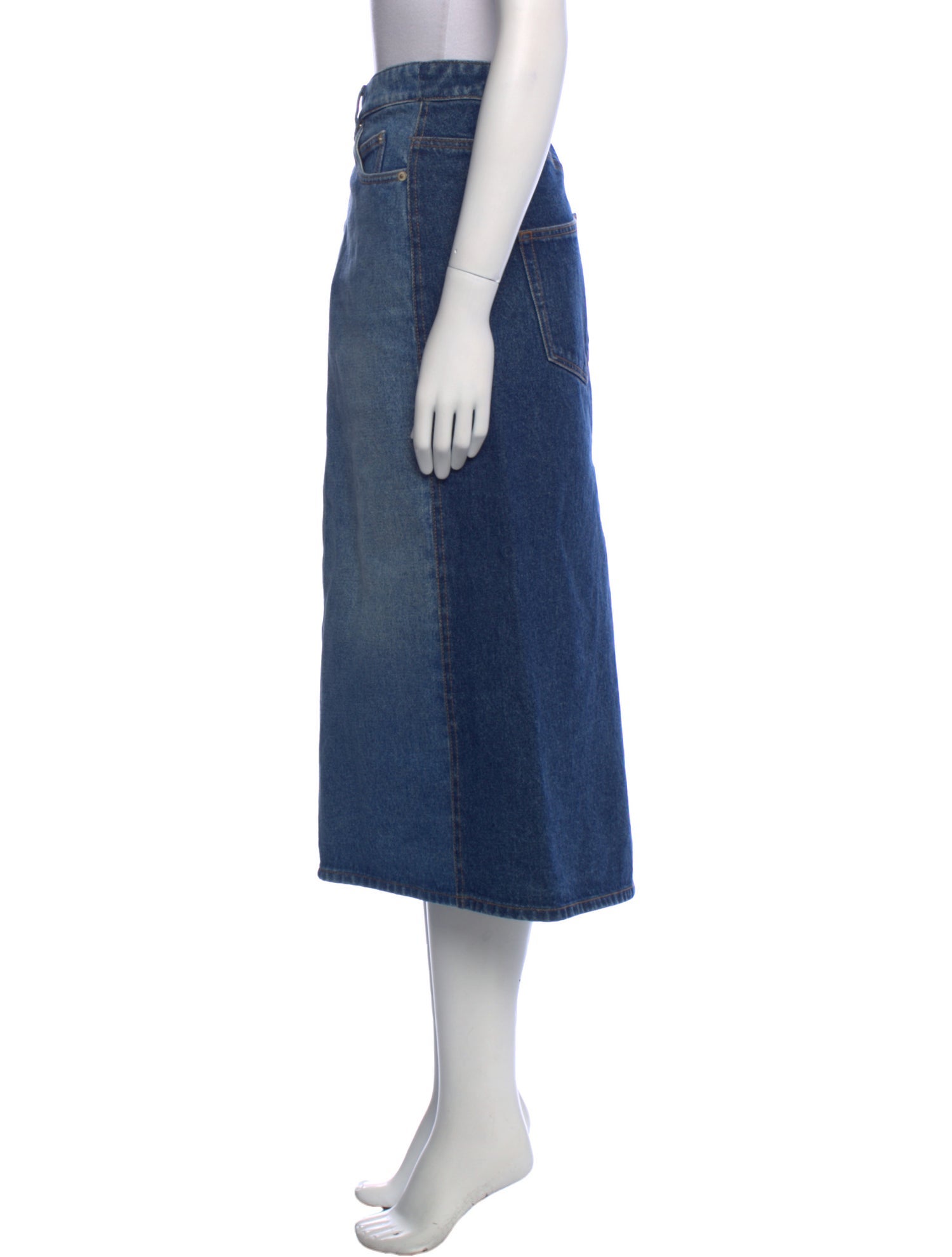 Loewe Cutout Accent Midi Length Skirt