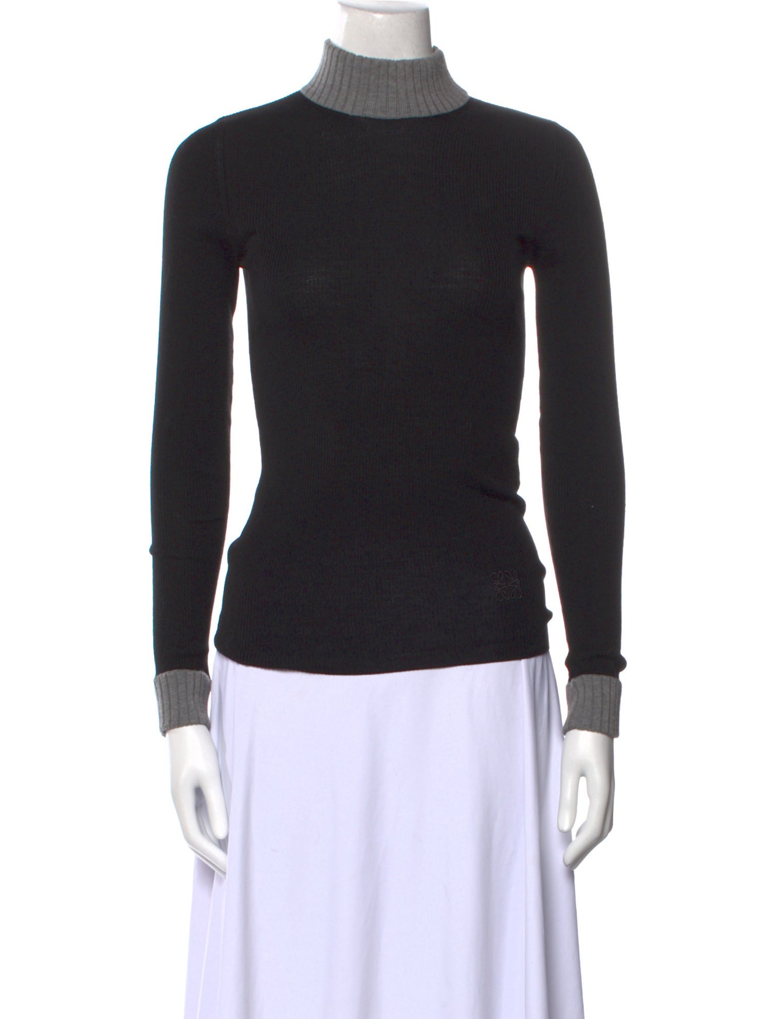 Loewe Wool Mock Neck Sweater