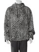Loewe Houndstooth Print Moto Jacket