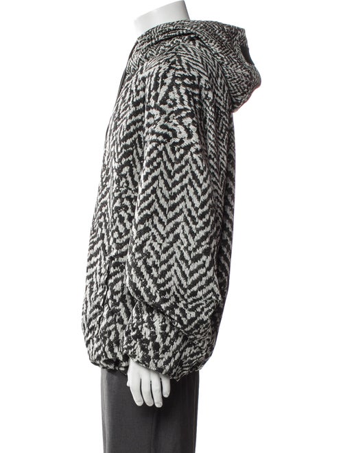 Loewe Houndstooth Print Moto Jacket