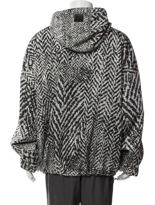 Loewe Houndstooth Print Moto Jacket