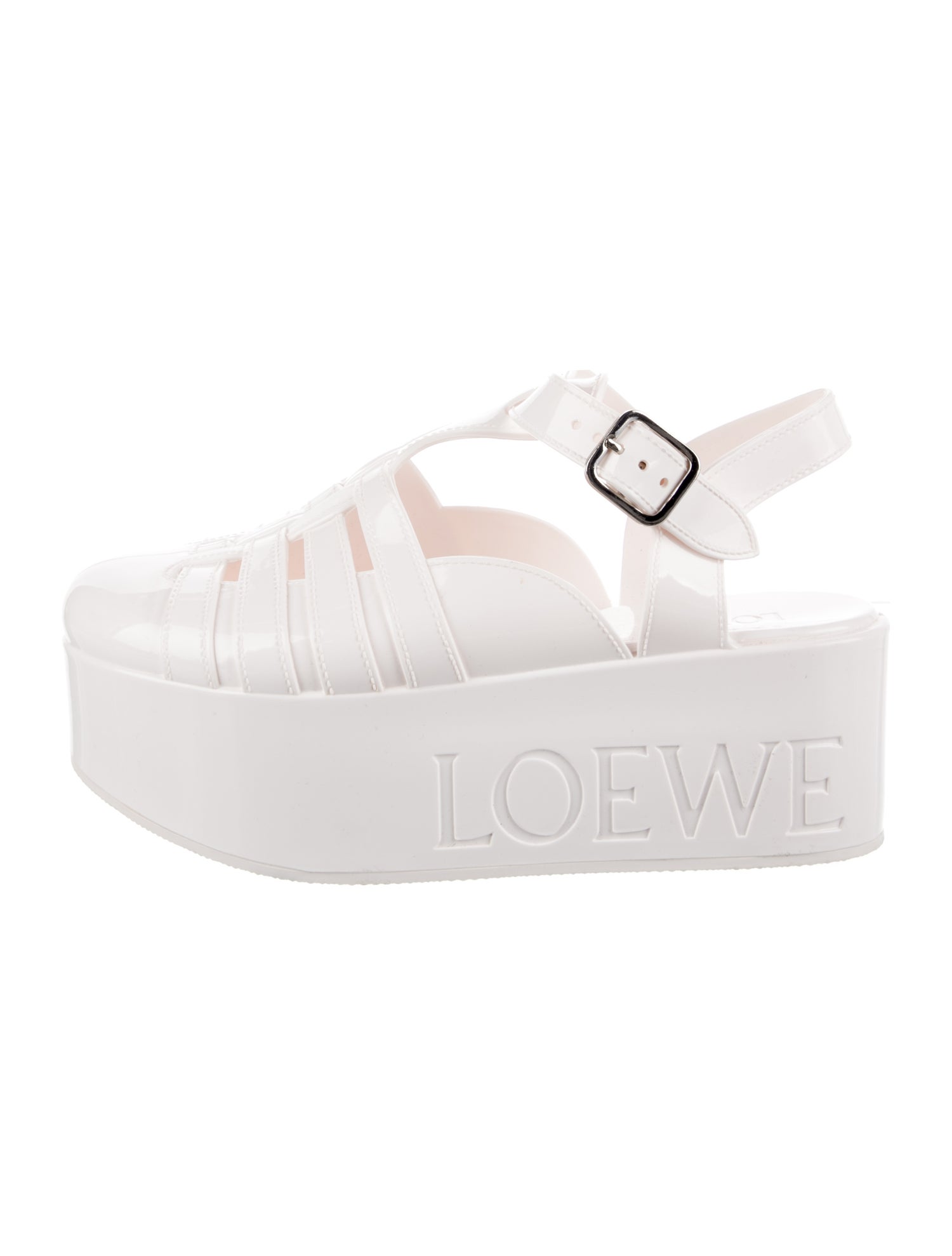 Loewe Rubber Slingback Flats