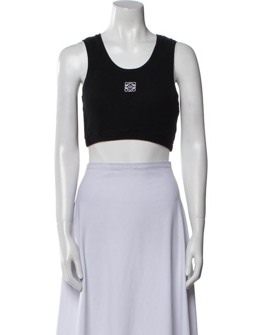 Loewe Scoop Neck Sleeveless Crop Top
