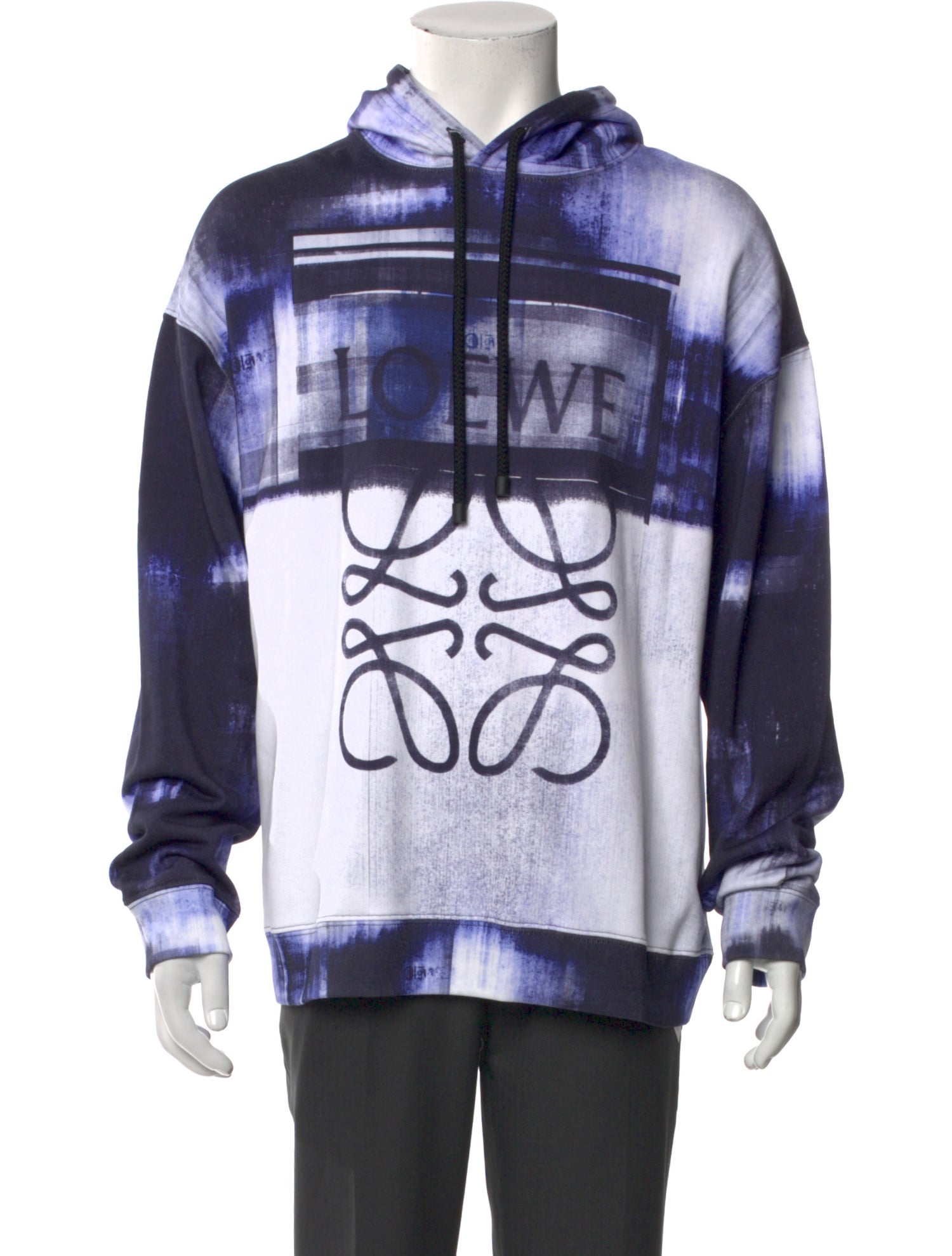 Loewe 2022 Tie-Dye Print Hoodie w/ Tags