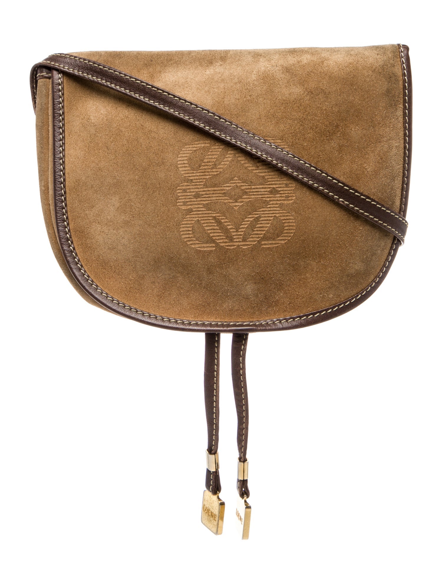Loewe Suede Crossbody Bag Vintage