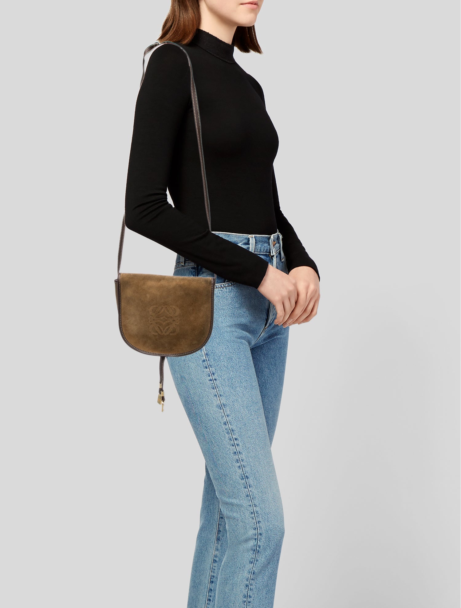 Loewe Suede Crossbody Bag Vintage