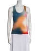 Loewe Tie-Dye Print Scoop Neck Top