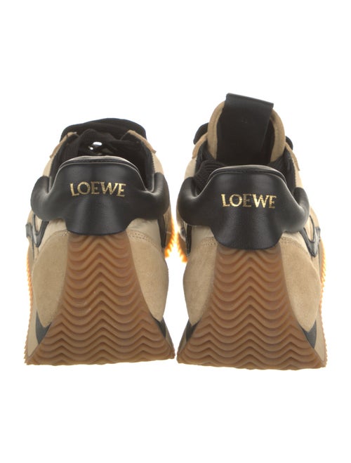 Loewe Suede Colorblock Pattern Sneakers