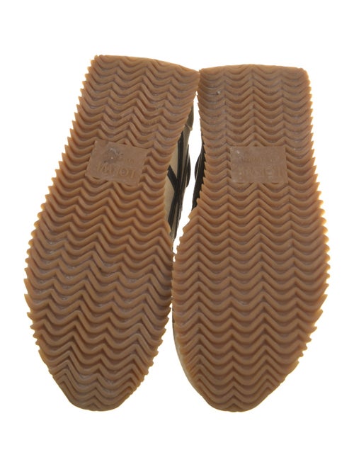 Loewe Suede Colorblock Pattern Sneakers