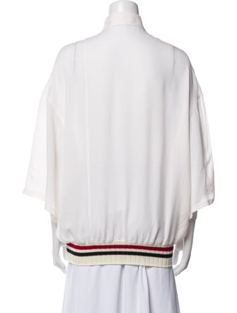 Loewe Silk Three-Quarter Sleeve Tunic