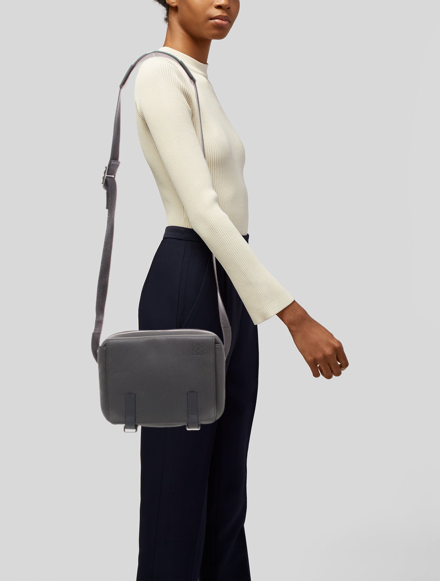 Loewe Leather Messenger Bag 2023