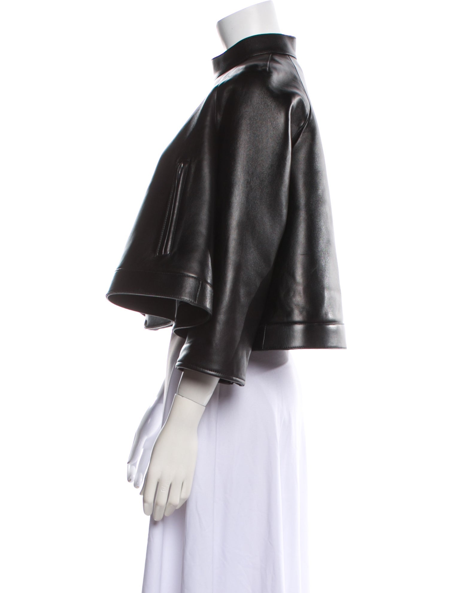 Loewe Trapeze Leather Poncho