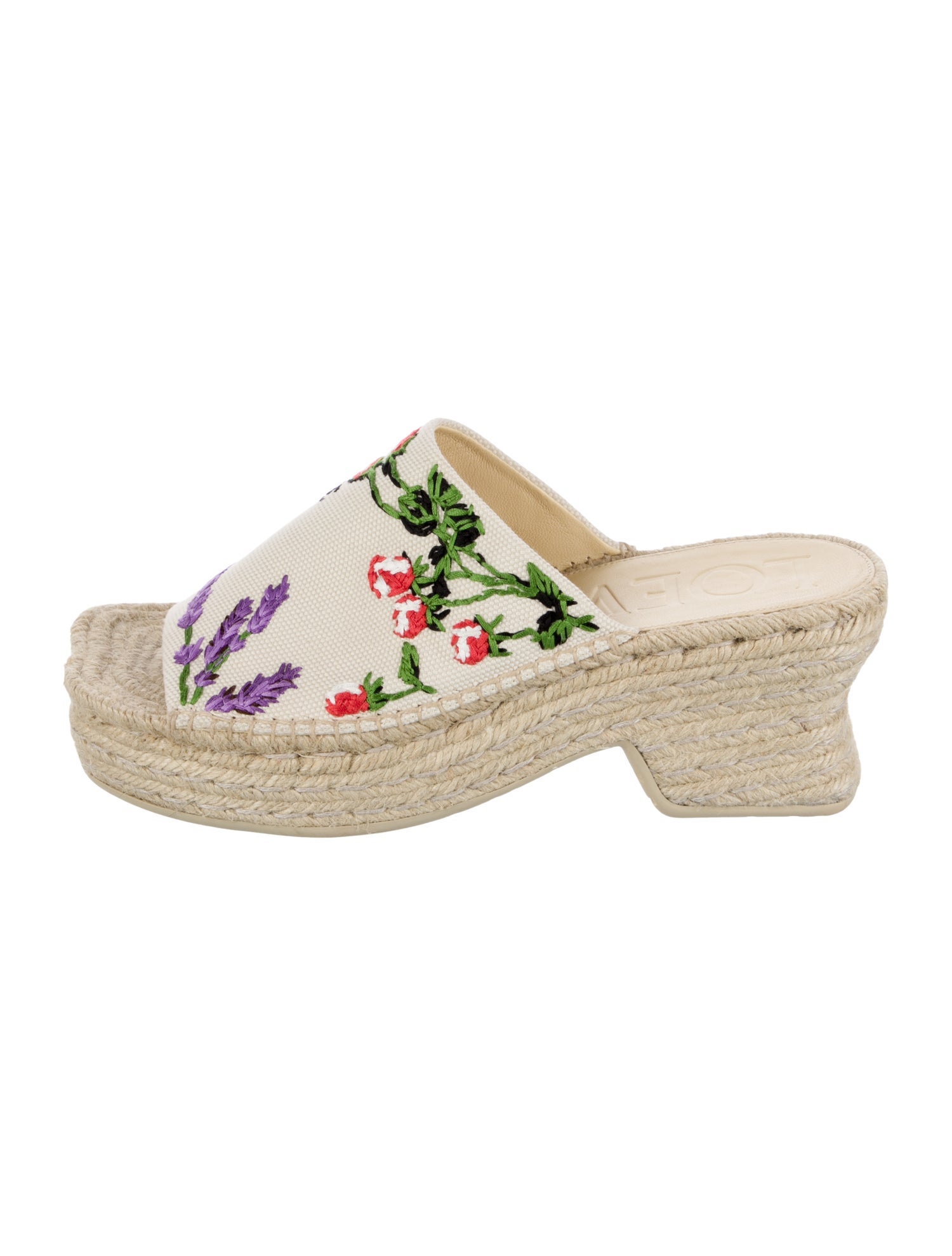 Loewe Raffia Printed Espadrilles