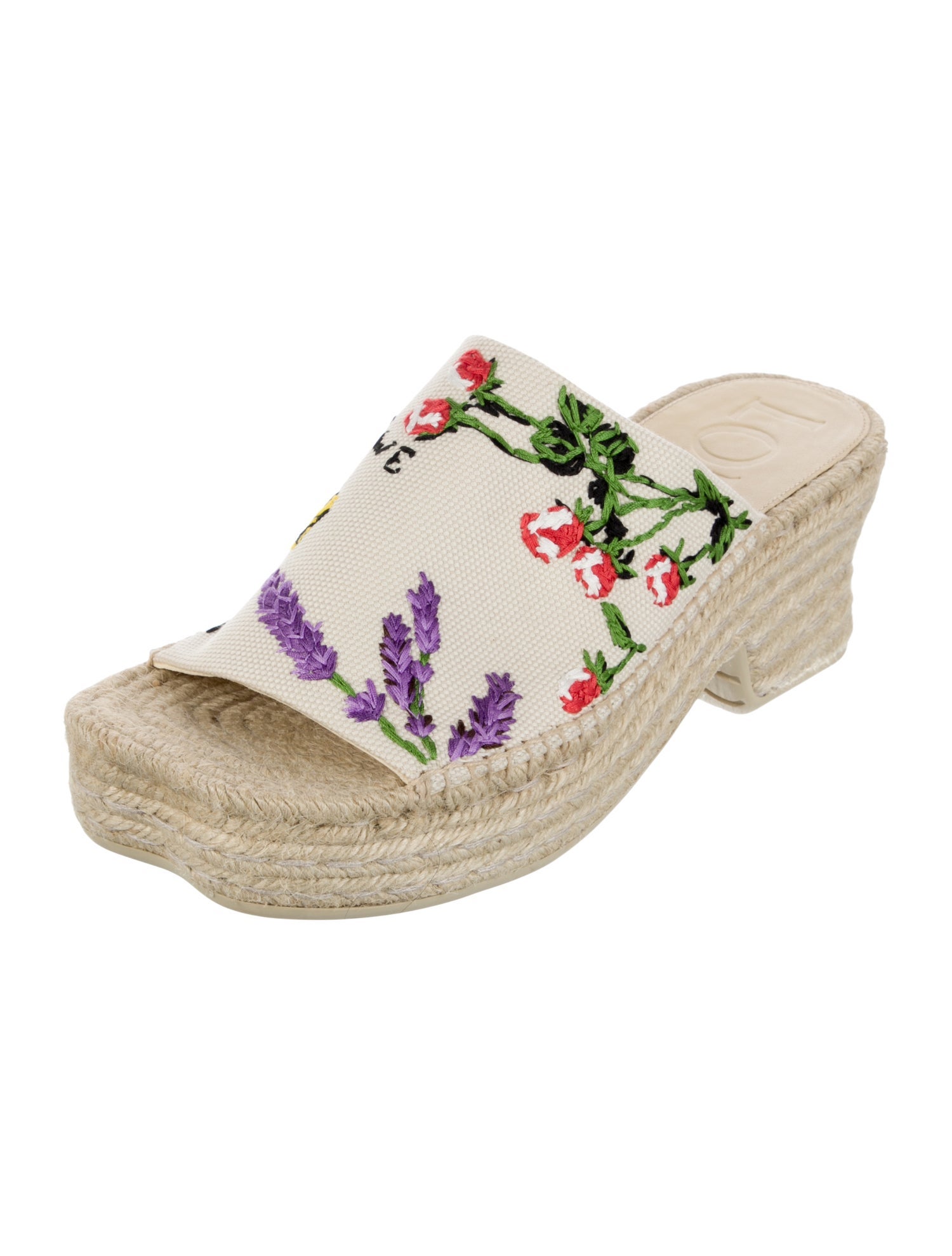 Loewe Raffia Printed Espadrilles
