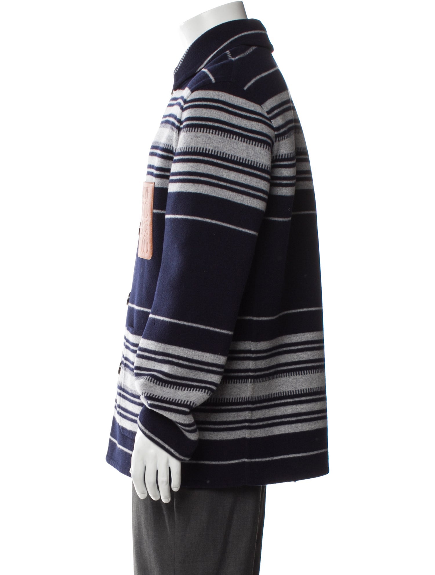 Loewe Anagram Striped Wool Jacket w/ Tags