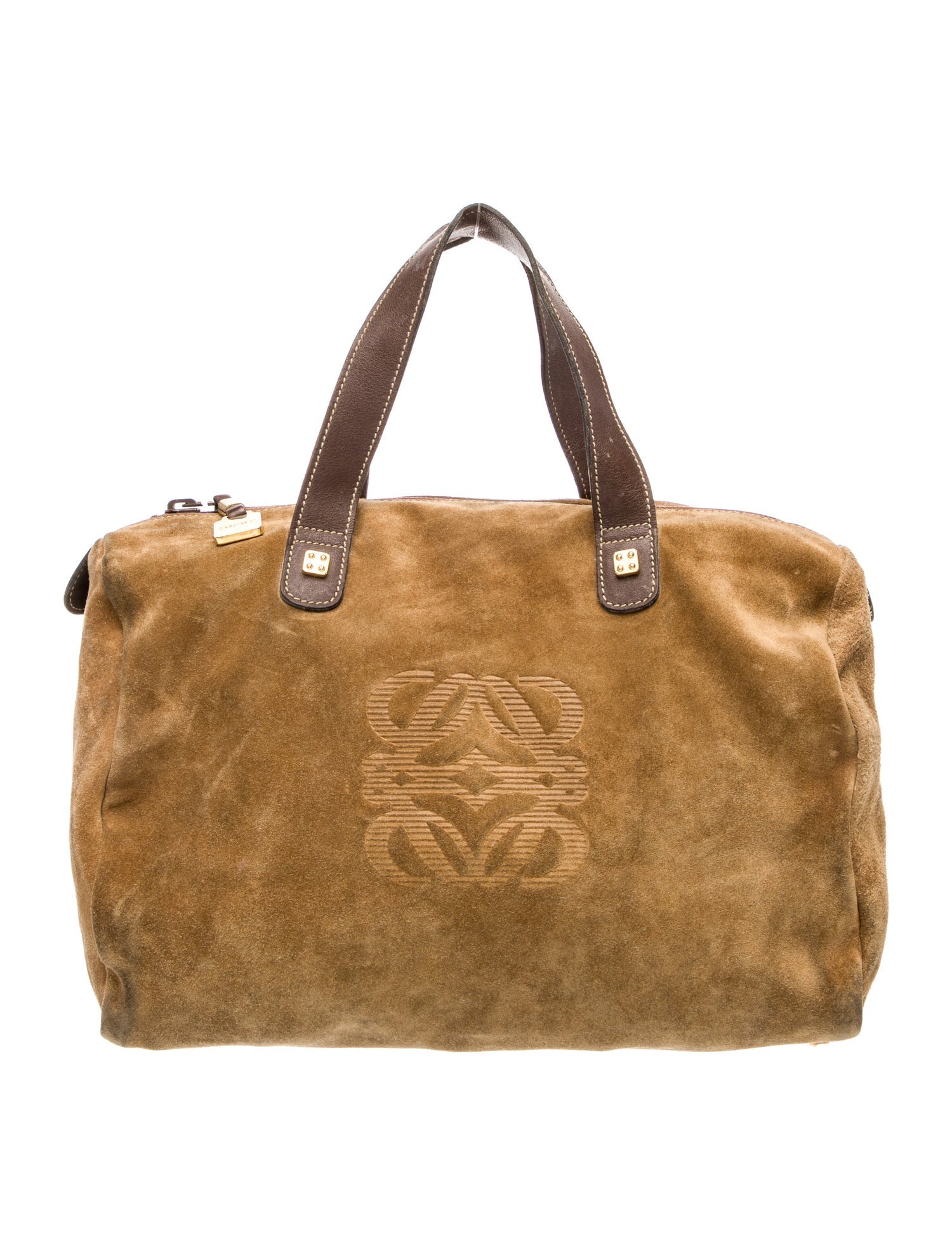 Loewe Suede Top Handle Bag Vintage