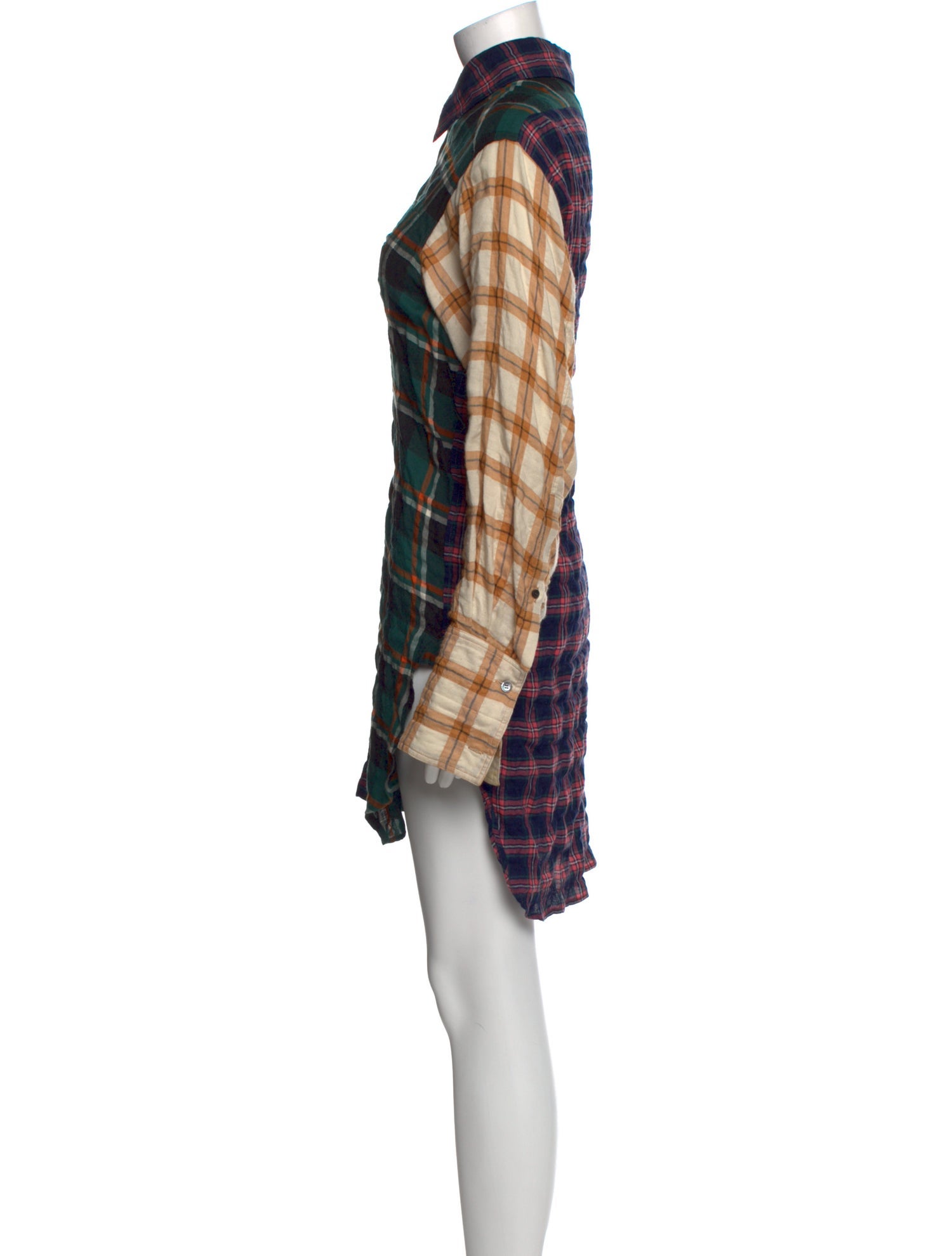 Loewe Plaid Print Knee-Length Dress