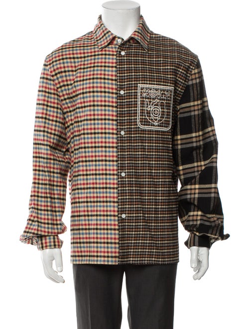 Loewe Plaid Print Long Sleeve Shirt