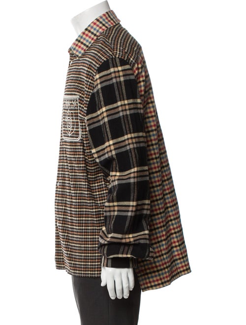 Loewe Plaid Print Long Sleeve Shirt