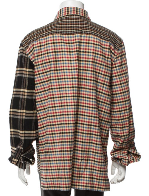Loewe Plaid Print Long Sleeve Shirt