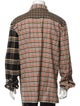 Loewe Plaid Print Long Sleeve Shirt