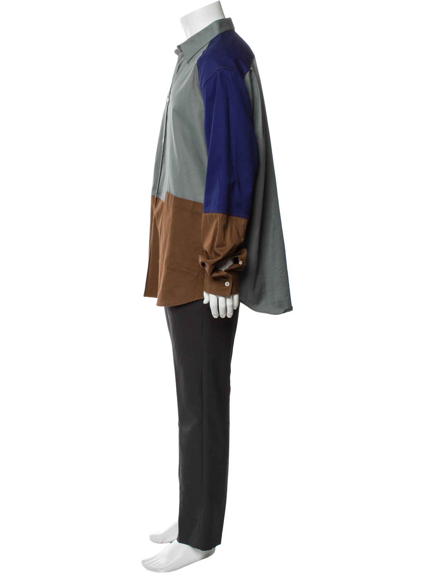 Loewe Signature Logo Colorblock Pattern Shirt