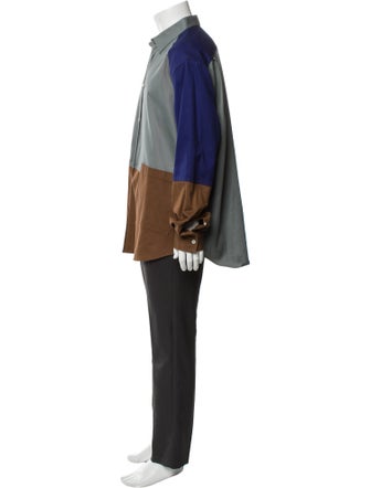 Loewe Signature Logo Colorblock Pattern Shirt