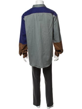 Loewe Signature Logo Colorblock Pattern Shirt