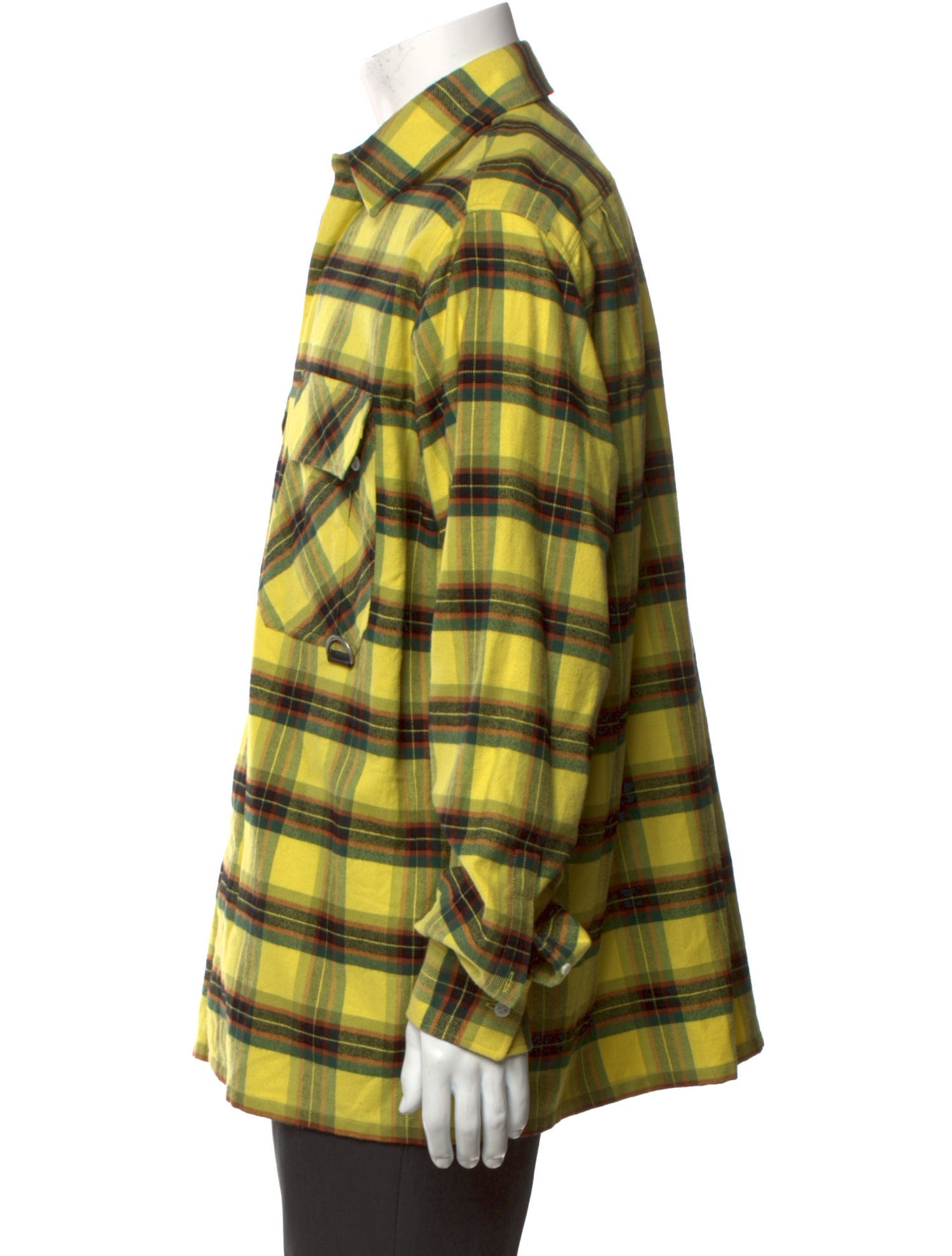 Loewe Plaid Print Long Sleeve Shirt