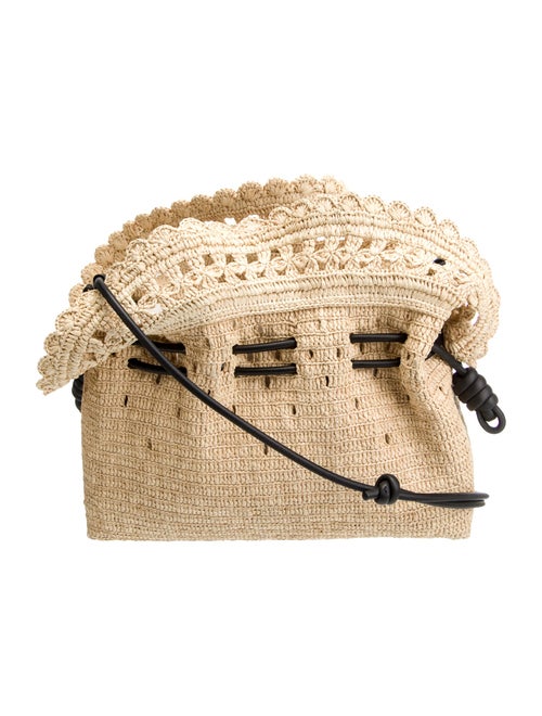 Loewe Raffia x Paula's Ibiza Medium Flamenco Raffia Clutch