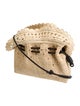 Loewe Raffia x Paula's Ibiza Medium Flamenco Raffia Clutch