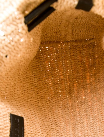 Loewe Raffia x Paula's Ibiza Medium Flamenco Raffia Clutch