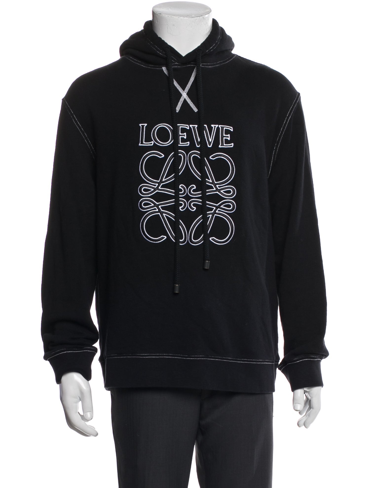Loewe Graphic Print Crew Neck Hoodie