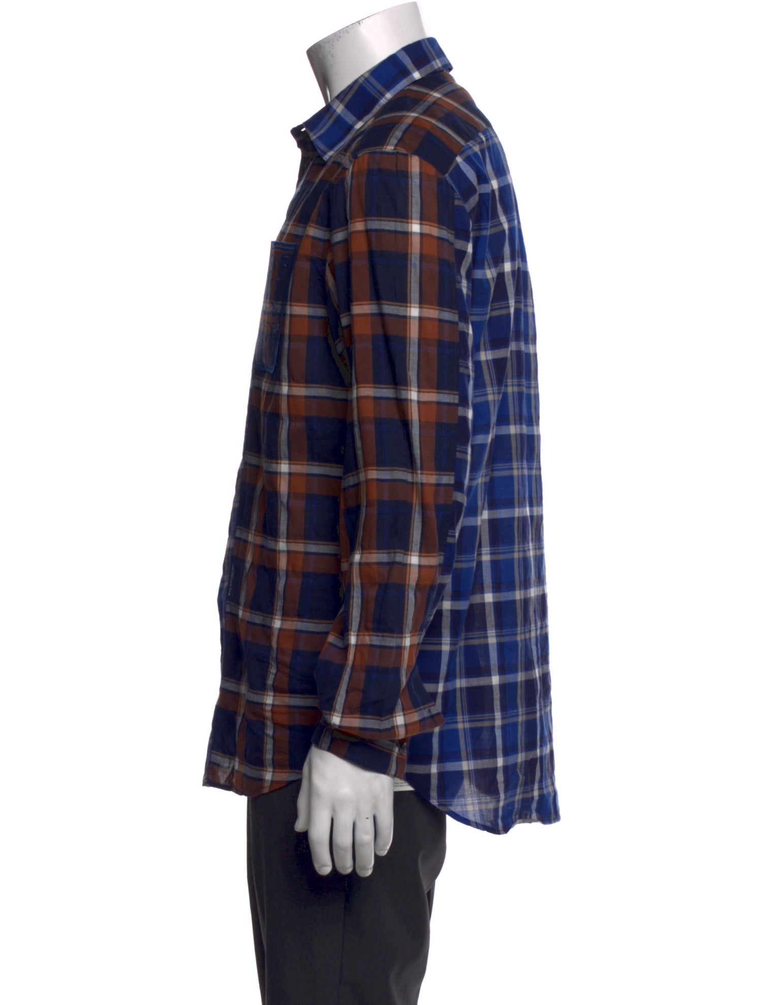 Loewe Plaid Print Long Sleeve Shirt