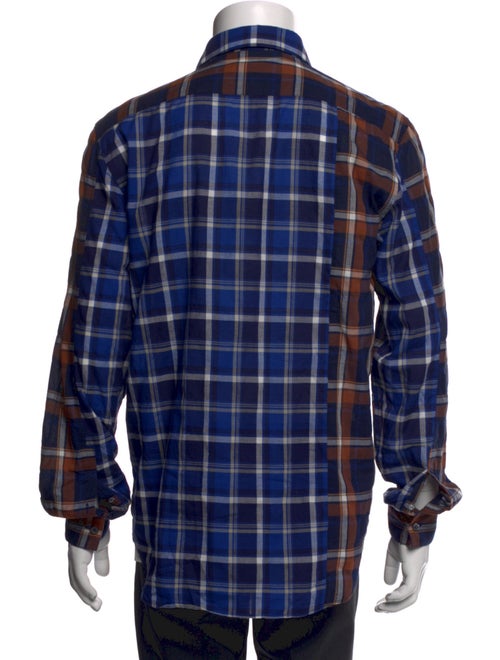 Loewe Plaid Print Long Sleeve Shirt