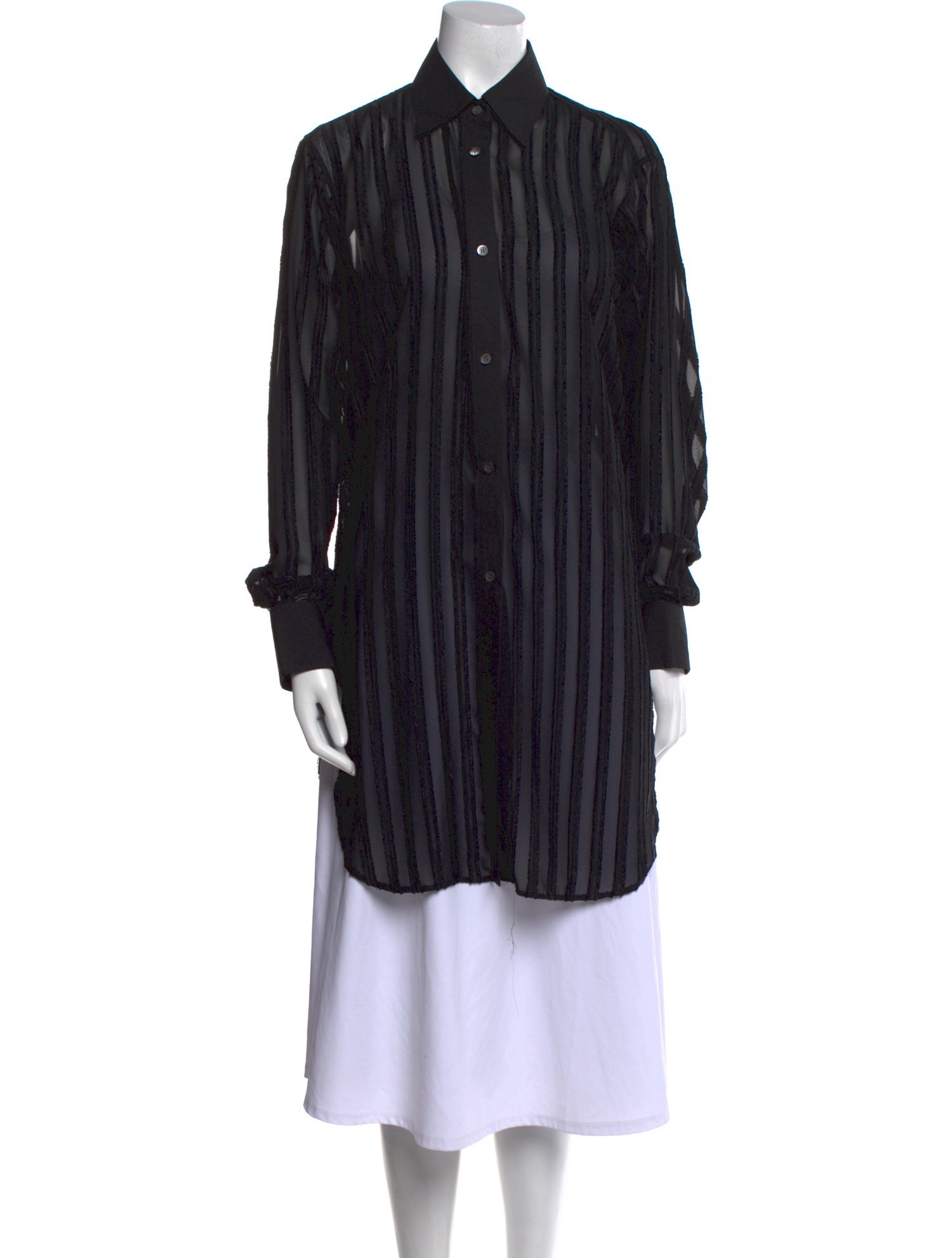 Loewe Ruffle Striped Tunic