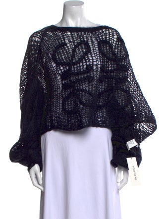 Loewe Mohair Bateau Neckline Sweater