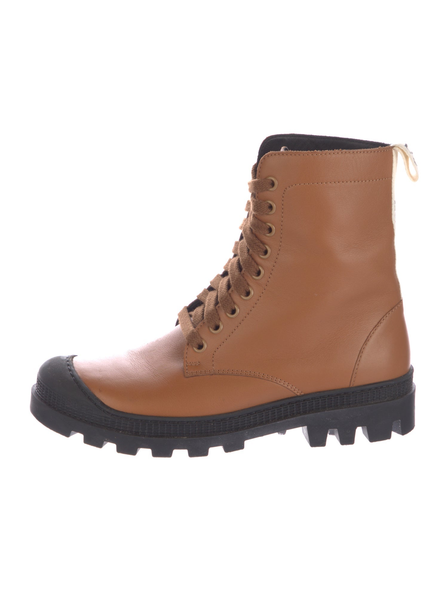 Loewe Leather Combat Boots