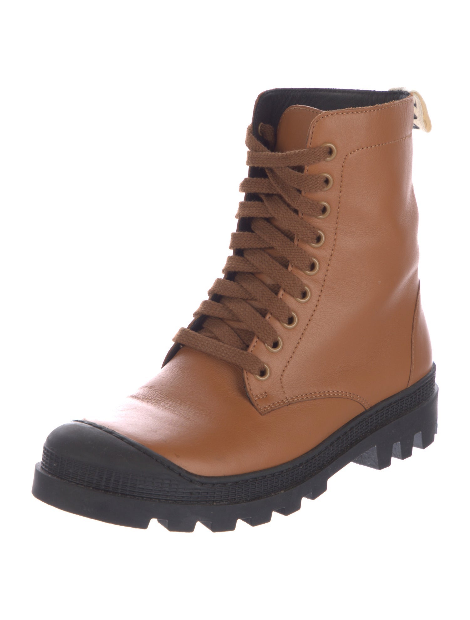 Loewe Leather Combat Boots